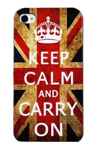 Case retrô | keep calm and carry on