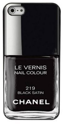 Case Chanel |Black Satin